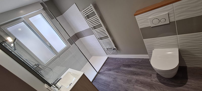 Rénovation complète de la salle de bain d’un appartement de Rochefort